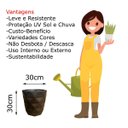 Ver imagem 3 de Vaso 3d para Plantar Decorar Polietileno 30x30