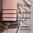 Ver imagem 2 de Kit 3 Toalhas de Banho Premium Grande e Grossa Olypus Banhão 80x170 Cm 100% Algodão - Indigo - Rouge