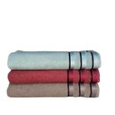 Ver imagem 1 de Kit 3 Toalhas de Banho Premium Grande e Grossa Olypus Banhão 80x170 Cm 100% Algodão - Indigo - Rouge