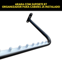 Ver imagem 7 de 3 Cabideiros Araras Rt com Organizador de Cabides Suporte Reforçado Loja Closets