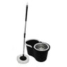 Balde Esfregão Mop Saida Água Centrifuga Inox 3 Refis Preto - 2