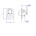Ver imagem 4 de Acabamento p/Chuveiro c/Desviador p/Banheira Monocomando Deca - Smart | 4994.C71 - 4 Vias