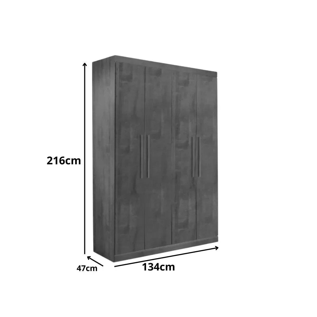 Ver imagem 4 de Guarda Roupa Ubatuba Solteiro 4 Portas 3 Gavetas:new Canion