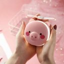 Ver imagem 4 de Espelho LED para Maquiagem Portátil Ventilador Porquinho