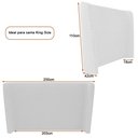 Ver imagem 3 de Cama Japonesa com Cabeceira Corea Seo King Veludo Cinza Claro - Sallar Home