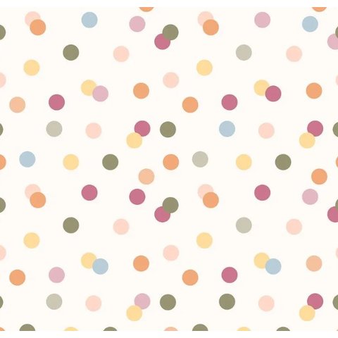 Papel de Parede Bobinex Revoada - Confete (bolinhas) Colorido 4402