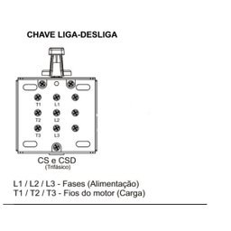 Chave Liga/Desliga por Alavanca 30A CS830AL - 7