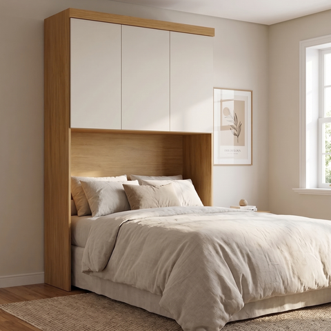Módulo de Guarda Roupa Aéreo Ponte Casal 145cm 100% MDF Cairo