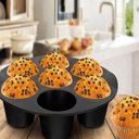Ver imagem 7 de Forma Cupcake Mini Bolo Air Fryer Assadeira 7 Cavidade Cesto