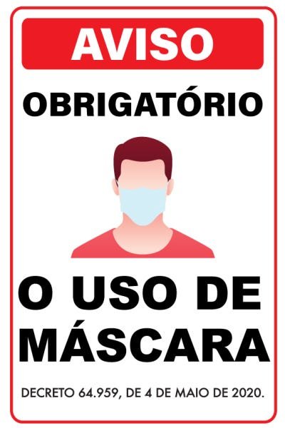 Placa Informativa - Uso De Máscara De Proteção - 4