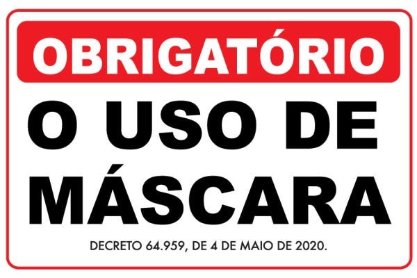 Placa Informativa - Uso De Máscara De Proteção - 5