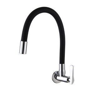 Torneira Gourmet Flexivel Parede Colorida Preta ME03 Doan