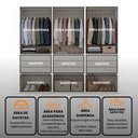Ver mais imagens de Guarda Roupa Casal Modulado Versa em MDF 6 Portas com 9 Gavetas 3 Cabideiros 3 Prateleiras