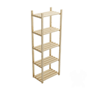 Ver imagem 2 de Estante Cozinha Quarto Lavanderia Escritório C/ Prateleira Ajb Store Aparador-pinus