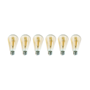 Ver imagem 1 de Kit 6 Lâmpadas Filamento LED ST64 4W Vintage Retrô Âmbar