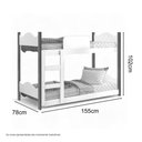 Ver imagem 2 de Beliche Infantil Encanto Branca e Nature Gabrielli