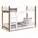 Ver imagem 1 de Beliche Infantil Encanto Branca e Nature Gabrielli