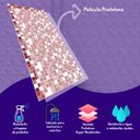 Ver imagem 1 de Papel de Parede Azulejo Quadradinhos em Tons de Rosa, Branco e Vermelho Com Película Protetora
