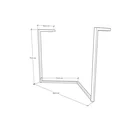 Ver imagem 5 de Mesa Industrial Base Ferro Preto em V Tampo 90x90 Canela 4 Cadeiras Eames Madeira Assento Branco