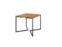 Ver imagem 3 de Mesa Industrial Base Ferro Preto em V Tampo 90x90 Canela 4 Cadeiras Eames Madeira Assento Branco