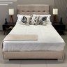 Cama Tradicional Estofada Berlim Linho Rbl:queen/bege - 3