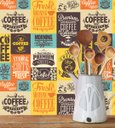 Ver imagem 4 de Azulejo Laminado Adesivo Para Cozinha Amarelo Café Retro