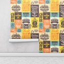Ver imagem 2 de Azulejo Laminado Adesivo Para Cozinha Amarelo Café Retro