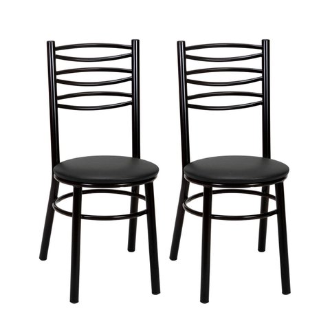 Conjunto 2 Cadeiras para Sala de Jantar Preto