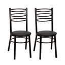 Ver imagem 1 de Conjunto 2 Cadeiras para Sala de Jantar Preto