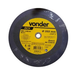 Disco Corte 355,0 X 3,2 X 25,4 Dcv Vonder - 1