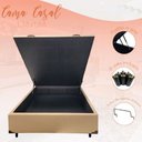 Ver imagem 2 de Cama Box Baú Casal Reforçada Fabricação Própria - Corino Bege
