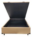 Ver imagem 4 de Cama Box Baú Casal Reforçada Fabricação Própria - Corino Bege