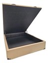 Ver imagem 1 de Cama Box Baú Casal Reforçada Fabricação Própria - Corino Bege