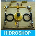 Ver imagem 4 de Kit Cavalete para 02 Botijões P45 Completo com Manômetro 14 Pçs - P45k100