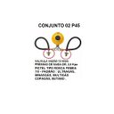 Ver imagem 2 de Kit Cavalete para 02 Botijões P45 Completo com Manômetro 14 Pçs - P45k100