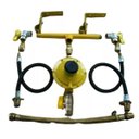 Ver imagem 1 de Kit Cavalete para 02 Botijões P45 Completo com Manômetro 14 Pçs - P45k100