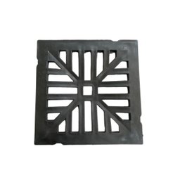 Kit 4 Ralo Grelha Quadrado C/ Porta Grelha Preto 20x20cm - 6