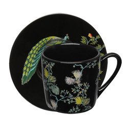 Jogo Xícaras Café / Cafezinho 80 Ml Pavão Porcelana - 2