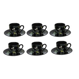 Jogo Xícaras Café / Cafezinho 80 Ml Pavão Porcelana - 3