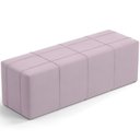 Ver imagem 4 de Kit Cabeceira Cama Box Casal 140cm com Calçadeira Roma W01 Suede Rosê - Lyam Lyam Decor