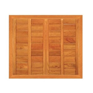 Janela de Correr Horizontal Reta - Madeira Maciça - Angelim:1,20m X 1,50m