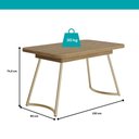 Ver imagem 4 de Conjunto Sala de Jantar 4 Cadeiras Hilli Carraro Carvalho Dourado