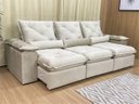 Ver imagem 1 de Sofá Retrátil e Reclinável Comfort Premium Tamanhos e Cores Cor:bege;tamanho:2,70
