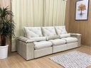 Ver imagem 3 de Sofá Retrátil e Reclinável Comfort Premium Tamanhos e Cores Cor:bege;tamanho:2,70