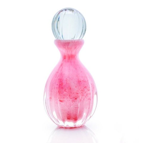 Garrafa Em Cristal Murano Rosa São Marcos