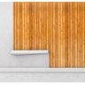 Papel De Parede Madeira Caramelo Marrom Para Sala Quarto Com Laminação - 1