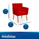 Ver imagem 6 de Poltrona Cadeira para Sala Confortável e Reforçada Carol Suede