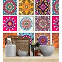 Ver imagem 4 de Azulejo Para Cozinha Azul Rosa Branco Com Laminação