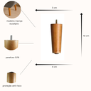 Ver imagem 4 de Kit Jogo 4 Pés Palito de Madeira 10cm para Móveis