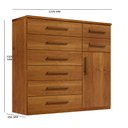 Ver imagem 5 de Cômoda Vitória Plus 1 Porta 8 Gavetas Benetil Móveis